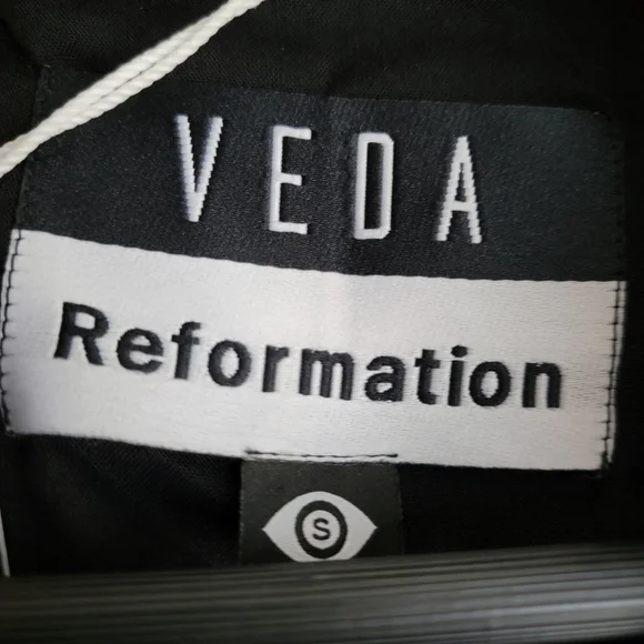Reformation x Veda Bad Leather Jacket in Black size S NWT - Picture 3 of 7